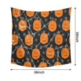 thumbnail image 6 of Happy Halloween Tapestry Table Covers Evil Pumpkin Ghost Tapestries for Halloween Party Decoration (59x59 in), 6 of 6
