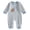 Blue, variant on Newborn Baby Boy Girl Football Outfit Long Sleeve Romper Striped Jumpsuit Rugby Game Day Infant Fall Winter Outfits (Blue, 0-3 Months)
