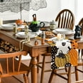 thumbnail image 3 of Halloween Jack-O-Lantern Pumpkin Table Runner, Holiday Kitchen Dining Table Decoration for Indoor Outdoor Home Party, 3 of 5