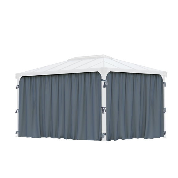 Palram - Canopia Martinique 4300 10' x 14' Gazebo Curtain Set - 4 Piece