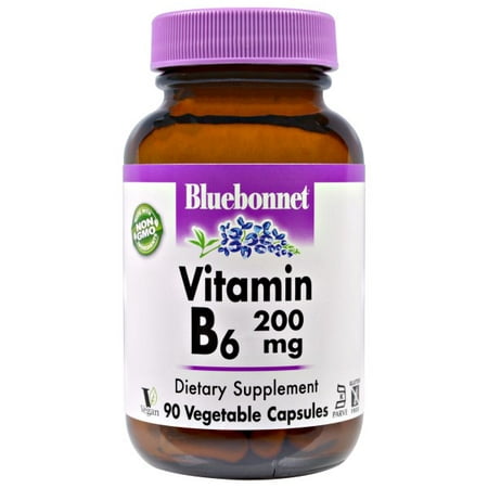Bluebonnet - Vitamine B-6 200 mg 90 Vcaps