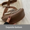 thumbnail image 6 of FENOHREFE Women Chain Bag Trend Crossbody Bag Korean Shoulder Bag Simple Phone Bag PU Leather Change Purse, 6 of 8