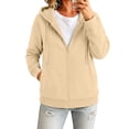 thumbnail image 4 of Zekutng Oversized Hoodies for Women Solid Drawstring Long Sleeve Hoodies Sweatshirts Casual Coat with Pockets, Sizes S-3XL, 4 of 8