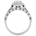 thumbnail image 3 of SuperJeweler 1 1/2 Carat Oval Shape Diamond Bridal Set In 14 Karat White Gold For Women, 3 of 6