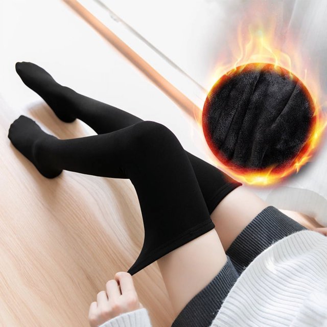 Calcetines largos de terciopelo acolchados hasta la pantorrilla para otoño e invierno, calcetines largos de nieve para niños, calcetines hasta la rodilla para mujer, calcetines cálidos para