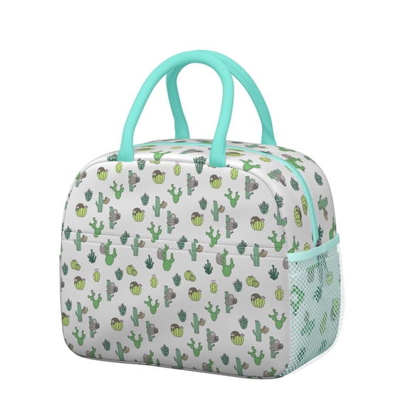 Reusable Sloth Lnsulated Lunch Bag for Women & Men-Leakproof Water-Resistant Cooler Tote,Large Capacity(10.6x8.7x6.3in)for Work,Office,Travel,Picnic,Beach.