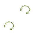 thumbnail image 4 of Wosthever Guirnalda de flores artificiales para puerta, calcomanía de falsa, tamaño compacto, accesorios de vacaciones de glicinia, suministros Blanco 1.8 m 2Conjunto, 4 of 6