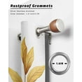 thumbnail image 6 of nqOlkjepod Outdoor Curtains for Patio Waterproof, Yellow Green Botanical Outdoor Privacy Panels Grommet, Rustic Watercolor Leaves Blackout Outside Curtains for Porch/Cabana/Pergola 54"x84", 2 Panels, 6 of 8