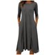 thumbnail image 1 of Vestido Largo de Manga Larga para las Mujeres Color Sólido Camisa de Noche de Ternera, Suelto Vestido de Sueño Casual para el Salón de Casa, 1 of 5