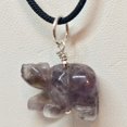 thumbnail image 5 of Amethyst Bear Pendant Necklace | Semi Precious Stone Jewelry | Silver Pendant, 5 of 7