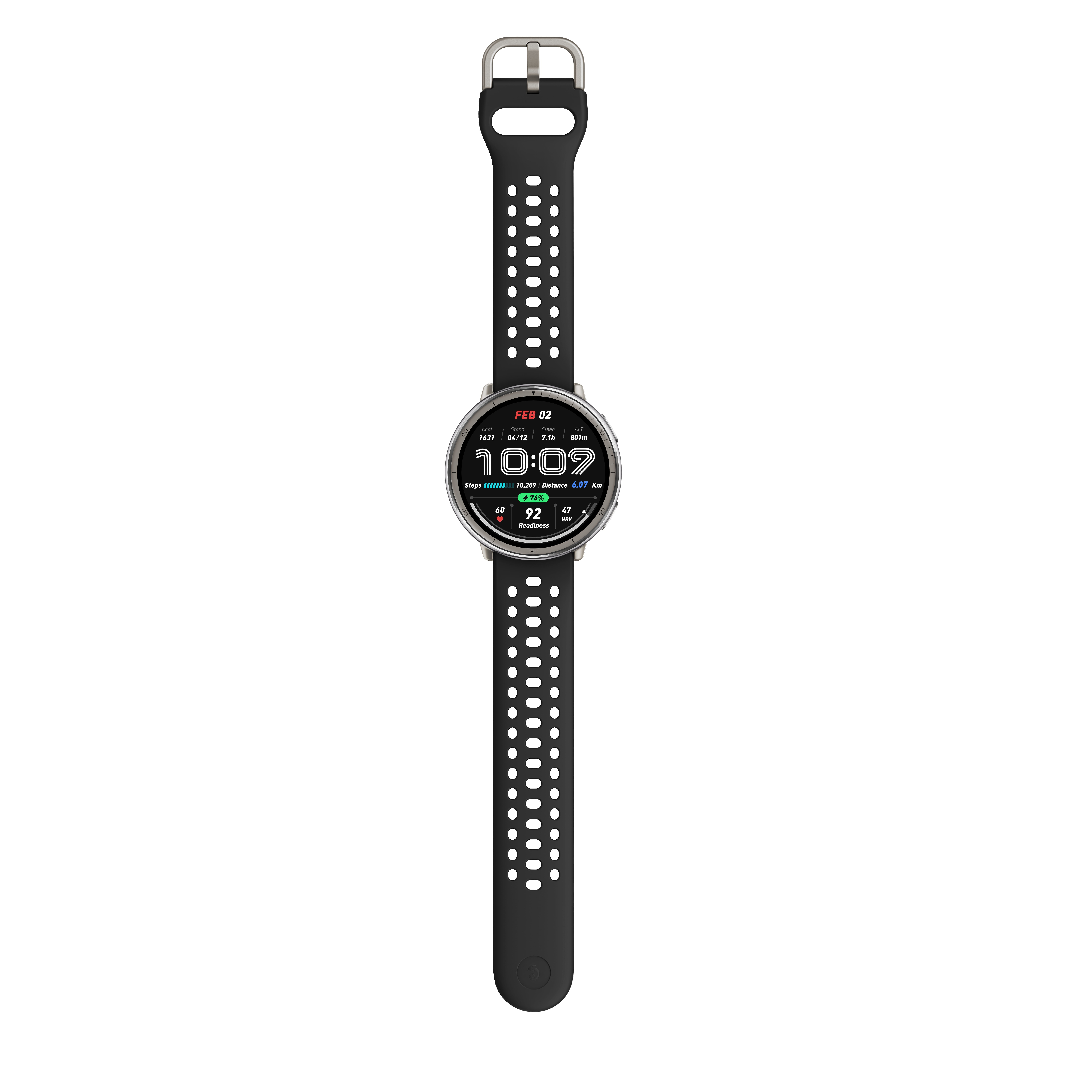 Amazfit Active 2 Smart Watch 44mm, GPS Maps with Direction, Fitness Tracker, 10 Day Battery, Sleep Monitor, 160+ Sport Modes, Water Resistant, for Android & Apple iPhone, Black Silicone