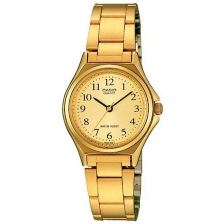 Casio Women's Classic Stainless Steel Gold Watch Quartz Mineral Crystal LTP-1130N-9B