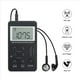 thumbnail image 5 of 2X Radio Portátil FM/AM Doble Banda Estéreo Digital Mini Receptor de Radio Portátil con Pantalla LCD Batería Recargable, 5 of 7