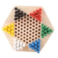 thumbnail image 1 of Juego de mesa de Damas chinas de Madera Jadeshay, 1 of 13