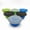 Blue, variant on Collapsible Silicone Bowl – Large 33.8 fl oz / 1000 mL, Foldable, Travel & Camping Pet Food or Water Bowl, Blue or Orange with Black Rim, Carabiner Included