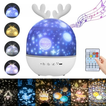 

Starry Night Projector Led Light 360 Rotating Star Sky Moon Lamp Kids Bedroom Lamp