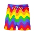 thumbnail image 4 of IROINNID Mens 7 Inch Quick Dry Printed Short Swim Trunks with Mesh Lining Swimwear Bathing, 4 of 9