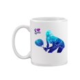 thumbnail image 2 of Blue Tennis Player Silhouette Mug Unisex's -Image by Shutterstock, 2 of 4