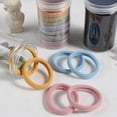 thumbnail image 2 of Guardurnaity Bandas de goma elásticas para el cabello para niñas, accesorios de Color sólido, adorno de cuerda para el cabello, tocado, coleta Accesorio para el cabello Color del arcoiris, 2 of 6