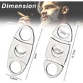 thumbnail image 2 of Cigar Cutter Stainless Steel Cigar Cutter Guillotine Cigar Cutter Double Blade, 2 of 3