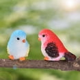 thumbnail image 3 of Naierhg Simulation Bird Animal Mini Figurine Toy DIY Landscape Garden Ornament,Red, 3 of 8