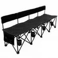 thumbnail image 1 of GoTEAM! Banc d'Équipe Pliant Portable Pro 4 Places - Noir, 1 of 2