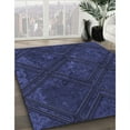 thumbnail image 2 of Ahgly Company Indoor Rectangle Patterned Night Blue Area Rugs, 2' x 4', 2 of 6