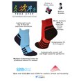 thumbnail image 5 of True Step - Athletic Socks for kids 2-pack, Medium (Youth Sizes 12-3 / 6-10 years) 2 pack with Blue & Red, 5 of 5