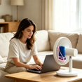 thumbnail image 3 of olkpmnmk 3D Printed Ice Pack Holder, Ice Box Holder for Standing Fan, Detachable Cooling Ice Bracket Accessory for Household Vertical Floor Fan Yard Bedroom Office Home Desktop Floor Summer, 3 of 4