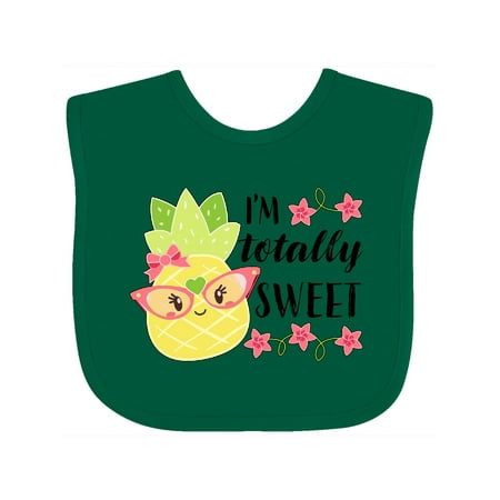 

Inktastic Im Totally Sweet- Cute Pineapple Gift Baby Boy or Baby Girl Bib