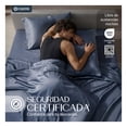 thumbnail image 4 of Juego De Sábanas Queen Size Algodón Mercerizado Premium 450 Hilos Esquimal, Certificación Oeko-tex, Azul Marino, 4 of 7