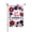 Color 4, variant on AMHNF Happy Birthday America Patriotic Garden Flag With American Flags Roses And Flowers For Home Outdoor Garden Yard Decor 12x18 inch