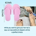 thumbnail image 2 of Pantuflas de pedicura desechables de color caqui, 12 pares, rosas, 2 of 8