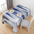 thumbnail image 6 of Abstract Navy Blue Table Cloth Waterproof Tablecloths, Vintage Grey Street Painting Art Tablecloth Dining Table Cover for Kitchen Party Tabletop Outdoor, Rectangle Tablecloth 60x120 Inch, 6 of 9
