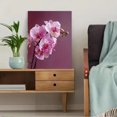 thumbnail image 5 of Purple Striped Orchid Canvas Hotel Cafe Wall Decor, 5 of 8