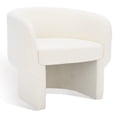 thumbnail image 6 of SAFAVIEH Couture Kellyanne Modern Boucle Solid Accent Chair, Ivory, 6 of 14