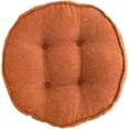 thumbnail image 2 of Nvzi Soft Chair Pads 18 inch Diameter Super Comfy Thicken Solid Color Round Seat Cushion for Kitchen Dining Room Office Chairs (Orange,18" x 18"), 2 of 3