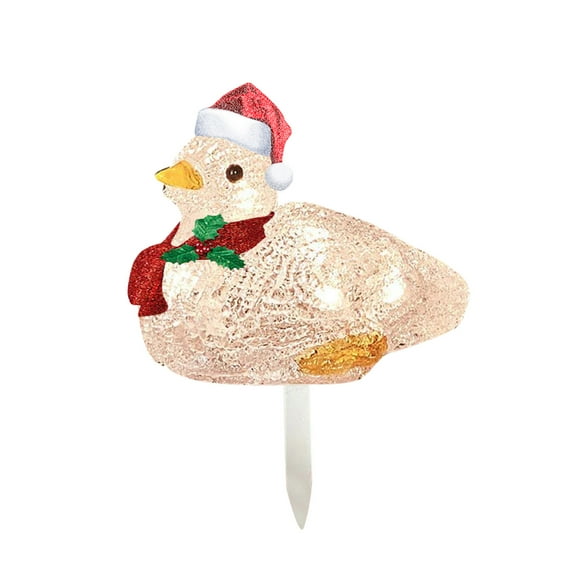 Of Lights 1 Set Holiday Light-Up Acrylic Scarf Garden Figure Ducklings Outdoor Christmas Christmas Decoration Decoration & Hangs