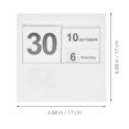 thumbnail image 4 of SHOWERORO Calendrier de Table Blanc Perpétuel 17.0X17.0X0.4In, 4 of 8