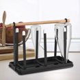 thumbnail image 2 of Soporte para tazas multiusos, duradero, con escurridor, organizador de encimera, decoración de hierro. negro, 2 of 8