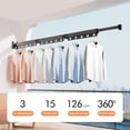 thumbnail image 5 of Clothes Drying Rack, Wall Mounted Drying Rack, Collapsible Drying Rack(Tri-Fold), Small Clothes Drying Rack Suitable for Laundry Rooms Balconies Utility Rooms Bedrooms, 5 of 11
