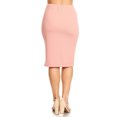 thumbnail image 3 of Women's Plus size Trendy Style Knee Length Solid Pencil Skirt, 3 of 4