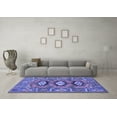 thumbnail image 3 of Ahgly Company Machine Washable Indoor Rectangle Persian Blue Traditional Area Rugs, 5' x 7', 3 of 4