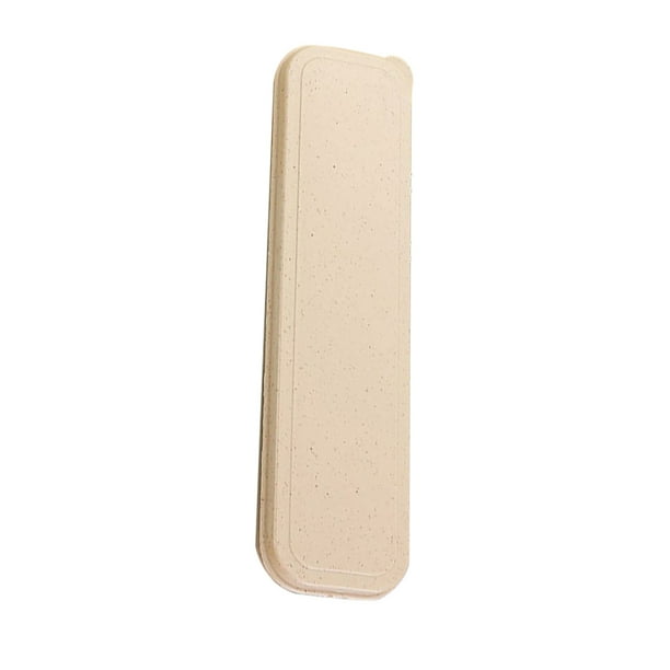 Yuarrent Juego de 3 uds de palillos para niños, tenedor, cuchara, juego de utensilios, vajilla de viaje para acampar Mostrada Beige
