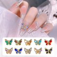 thumbnail image 3 of Nail Ornament 10Pcs DIY Creative Shape Exquisite Butterfly Nail Charm Manicure Designs, 3 of 5