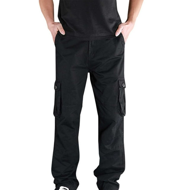 Amzcrzy Cargo Pants for Men Men's Spring and Hip-Hop Design Sports Fitness Loose Trousers Men's Pants Men's Cargo Pants Pants for Men Men's Clothing Slacks for Men