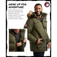 thumbnail image 5 of CANADA WEATHER GEAR Men's Winter Coat - Heavyweight Teflon Canvas Parka Jacket (M-XXL), 5 of 8
