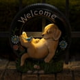 thumbnail image 3 of VP Home Chillaxing Welcome Puppy Dog Solar Powered LED Garden Light Welcome Chillax Puppy Statue Outdoor Funny Figurine Decor for Patio, Yard, Lawn, 3 of 8