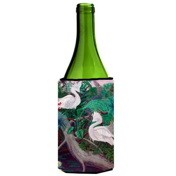 Bird - Egret Wine bottle sleeve Hugger - 24 oz.