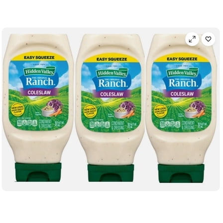 Coleslaw Salad Dressing & Topping (3 bottles,16 oz each bottle)